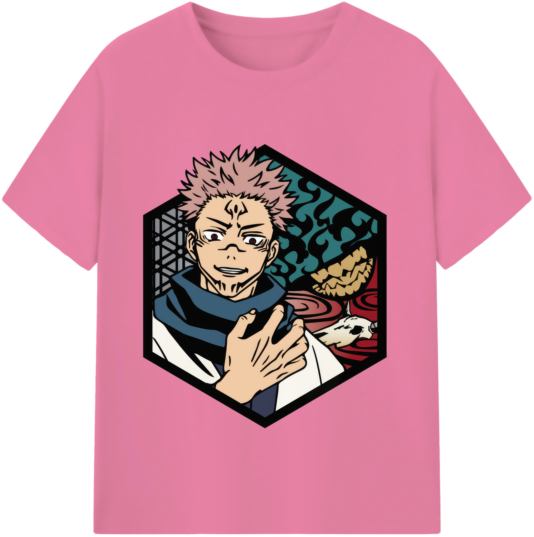 （画像用） 呪術廻戦 Jujutsu Kaisen 綿100％半袖Tシャツ（フロントプリント）